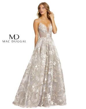 Mac Duggal 20211 Gown Beaded Ball Party Prom Gala Formal Black Tie Evening 14